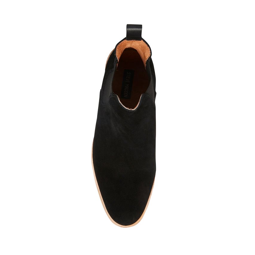 Botines Chelsea Steve Madden Wilshire Gamuza Hombre Negras | ES YE2680